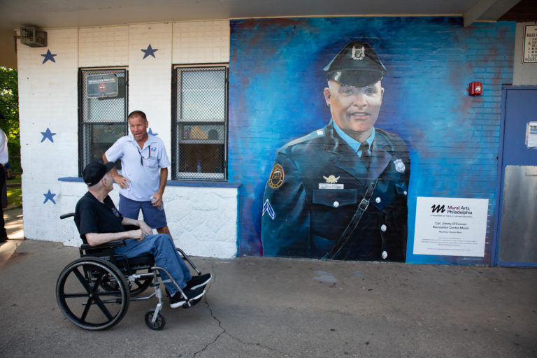 A mural honoring Jimmy O’Connor