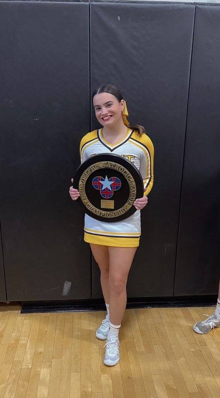 Bella Bringhurst credits her sister and mom for helping her in cheerleading. CONTRIBUTED PHOTO