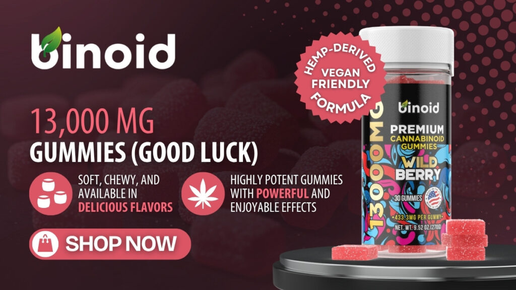Binoid 13,000 mg Gummies (Good Luck)