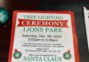 Tree lighting in Fox Chase