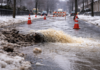 Water Main Breaks Create Icy Road Hazards Across Philadelphia Water Main Breaks Create Icy Road Hazards Across Philadelphia